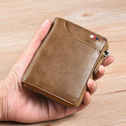 🎁Men's Leather Zip Wallet (RFID Protected)✨