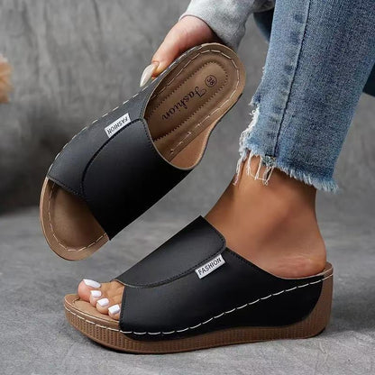 🔥 Hot Sales  50% OFF 🔥Women's Casual Wedge Slide Sandals