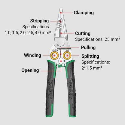 8-in-1 Multi-Functional Wire Stripper Scissors