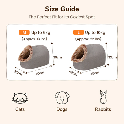 💥Hot sale 🐶🐱Pet Cozy Warm Cave Bed
