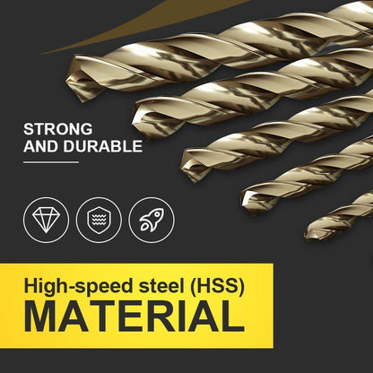 🔥High-efficiency tool favored by veteran craftsmen!Factory Outlet-99pcs Titanium Coated Drill Bit Set