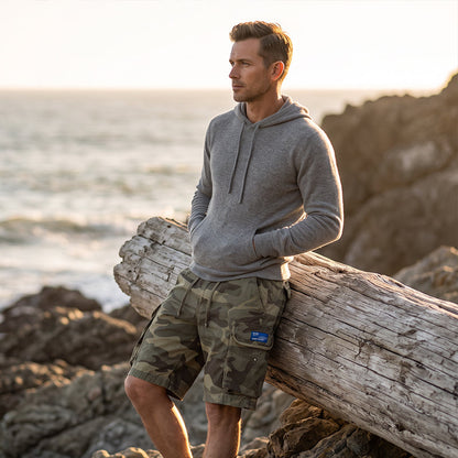 🩳 Men's Casual Relaxed Fit Cargo Shorts – Multi-Pockets, Breathable, Rugged 🌲
