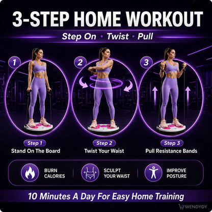✨ Waist Twisting Massage & Exercise Balance Board – Burn Fat, Slim Waist & Improve Circulation at Home
