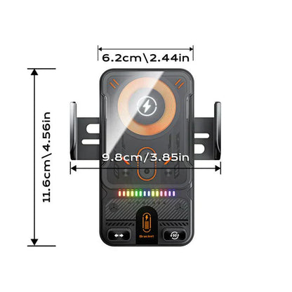 🚗📱 2-in-1 Car Phone Holder & Wireless Charger – 360° Rotation, Strong Grip & Fast Charging 🔋