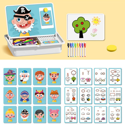 🎉 Magnetic Puzzle Dress-Up Game Children's Double-Sided Educational Toy Portable Preschool Learning Toy