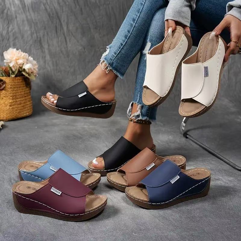 🔥 Hot Sales  50% OFF 🔥Women's Casual Wedge Slide Sandals