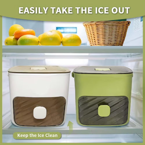 Portable Ice Maker with Lid and Storage Box🧊