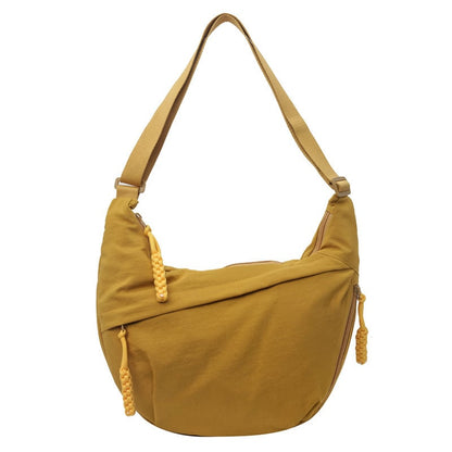👜Women's Fashion Plain Color Nylon Crossbody Hobo Bag