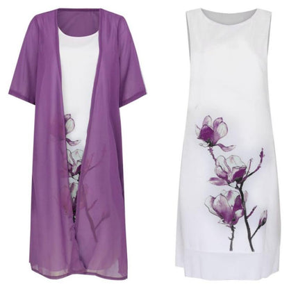 🔥Women's Two-Piece Floral Print Suit Dress