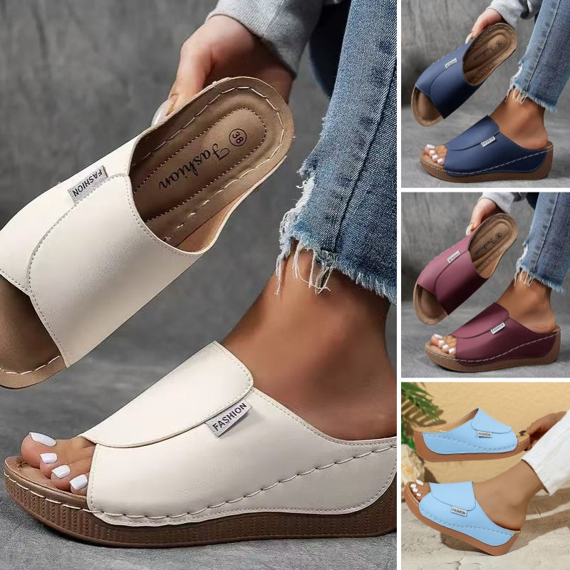 🔥 Hot Sales  50% OFF 🔥Women's Casual Wedge Slide Sandals
