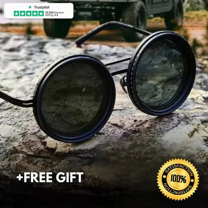🔥Adjustable Tint Polarized Round Sunglasses