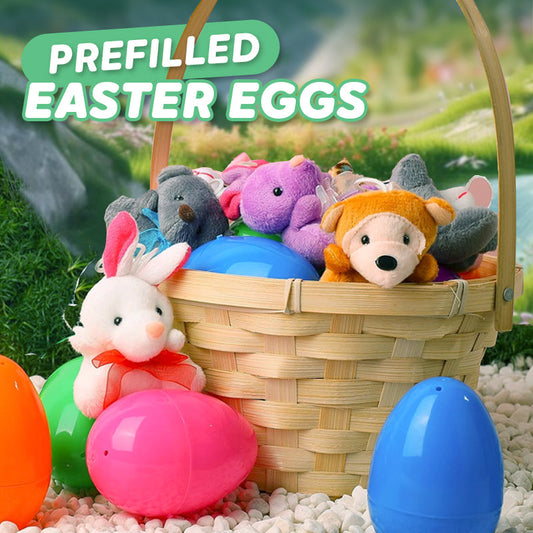 🎉Easter Hot Sale 50% OFF🥰Plush Animals Pre-Filled Easter Eggs