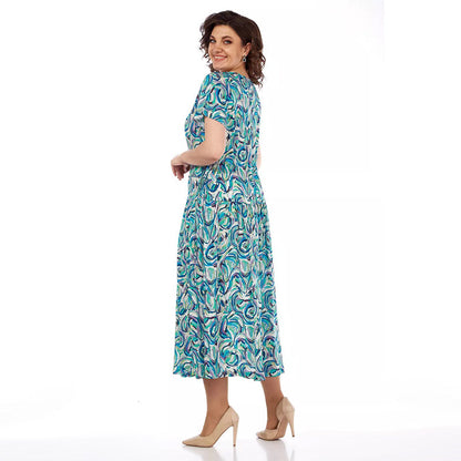 🎉Summer Patterned Chiffon Dress