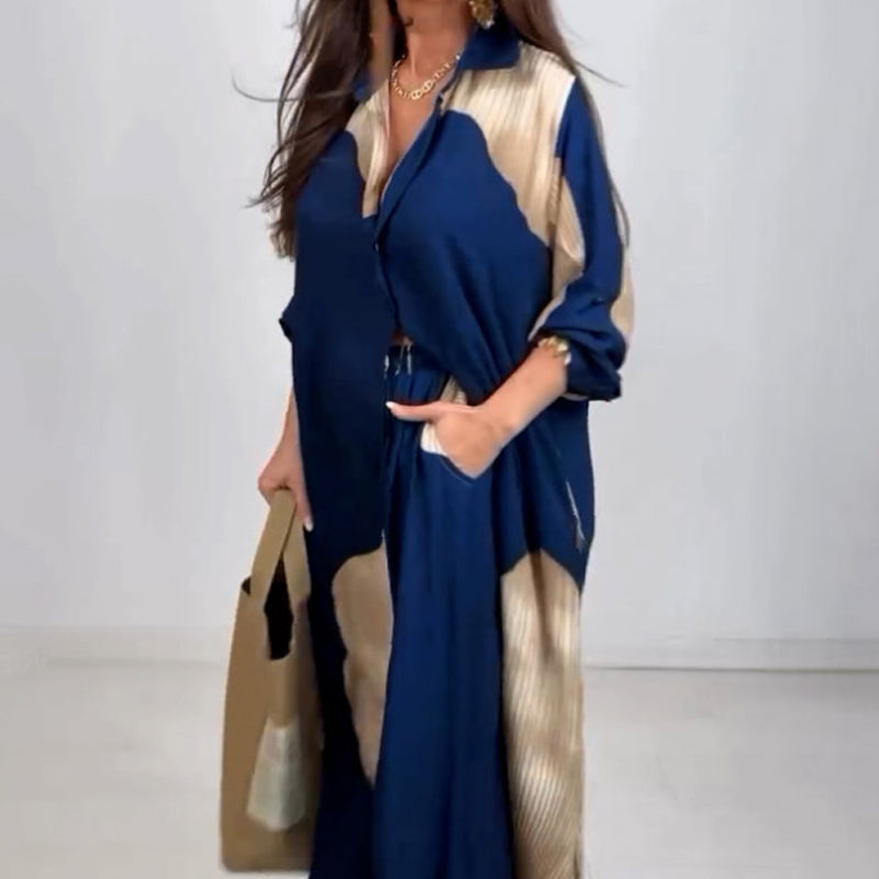 🌼Full Button Down Long Shirt & Drawstring Pants Set