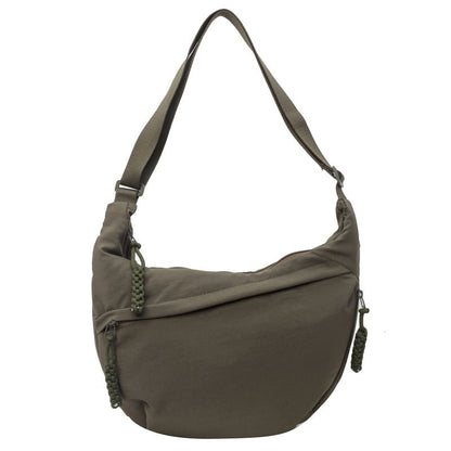👜Women's Fashion Plain Color Nylon Crossbody Hobo Bag