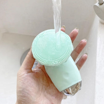 ✨Ultrasonic Vibration Massage Silicone Facial Cleansing Brush