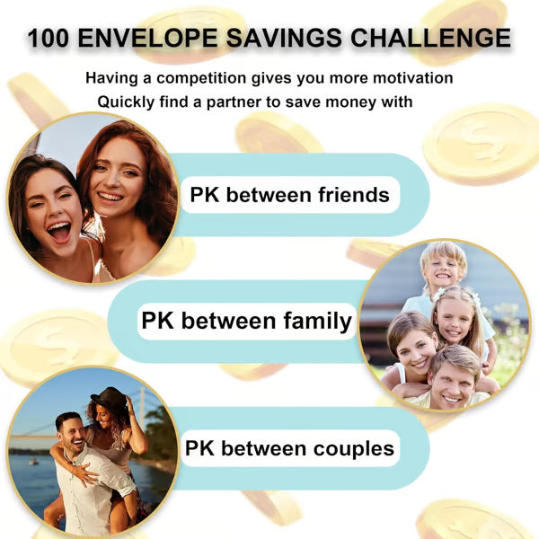 ⚡50K+ SOLD!💝Savings Challenges Book with Envelopes💸
