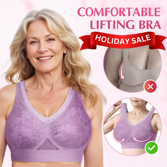 【✨1+1 Free - 2 Pcs】Pure Cotton Buttonless Comfy Lifting Bra