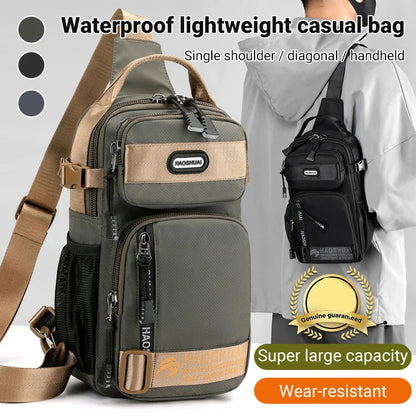 Adjustable Oxford Cloth Chest Bag – Lightweight, durable & versatile. 🌟👜