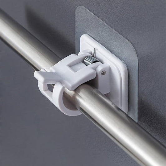 🔥Nail-Free Adjustable Curtain Rod Holders