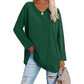 💋Women's Loose Long Sleeve Fashion V-neck Top
