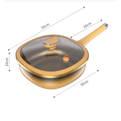 12in Titanium Alloy Non-Stick Pot with Lid