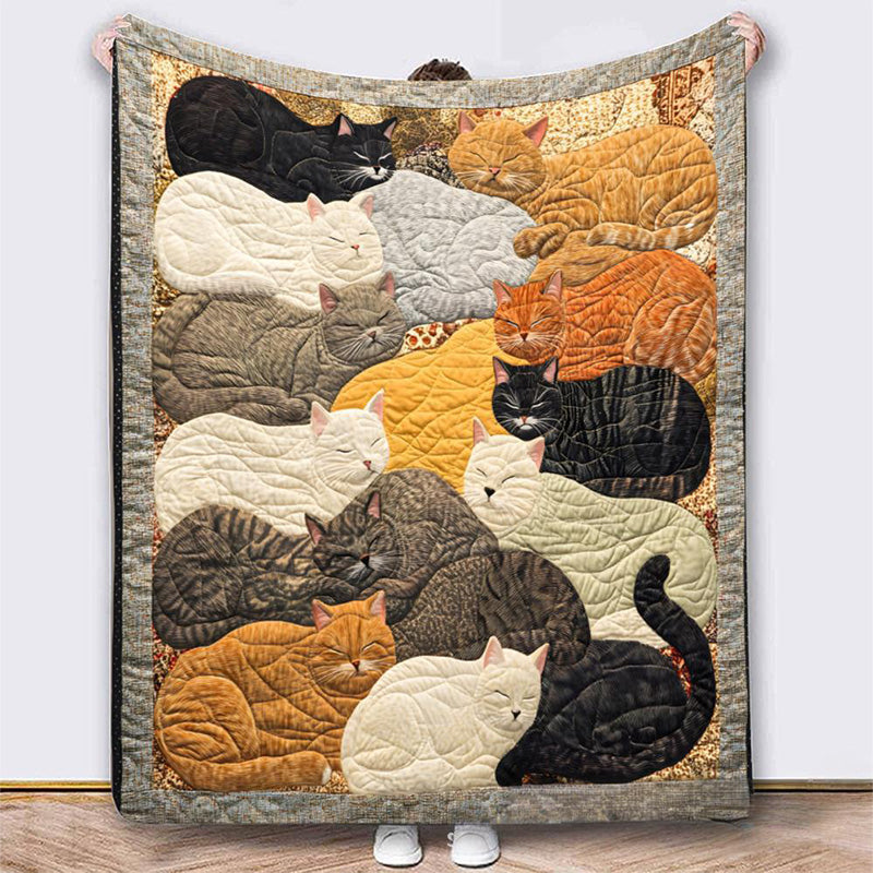🐔Vintage Flannel Blanket with Chicken Pattern