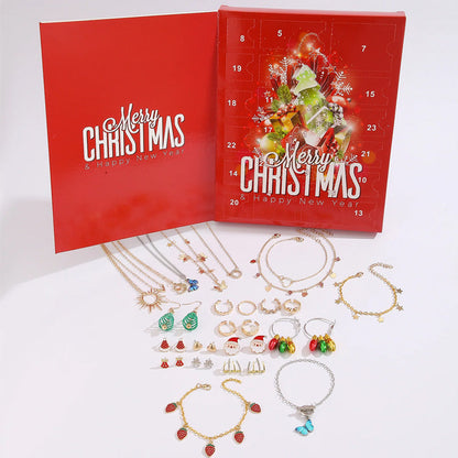 ✨🎄Christmas Sales 📿24PCS Christmas Jewelry Mystery Box