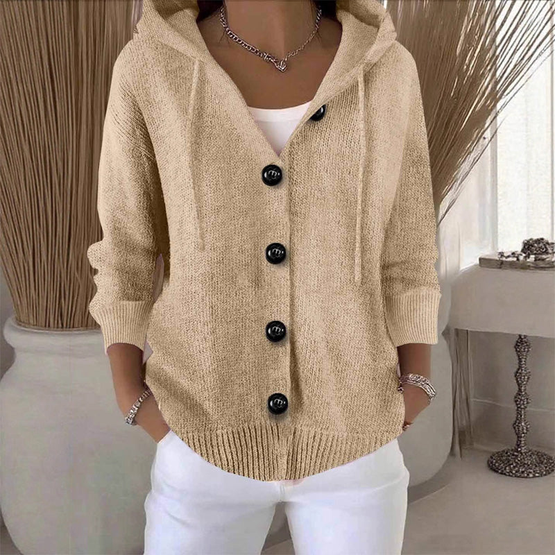 💖Women’s Solid Color Long Sleeve Cardigan