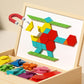 💥Wooden Magnetic Pattern Block Puzzle Set