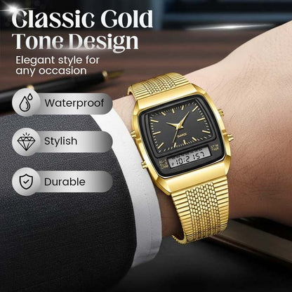 💥LIEBIG Roman Retro Dual System Multi-Function Digital Sports Watch⌚️
