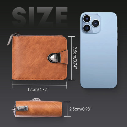 🔥Men's Vintage Compact Zipper Wallet