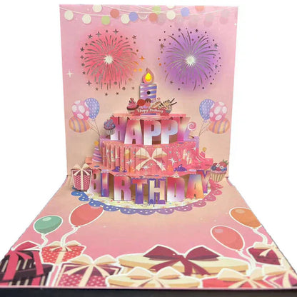 🎉3D Pop Up Musical Birthday Card with Lights & Song🎵🎂