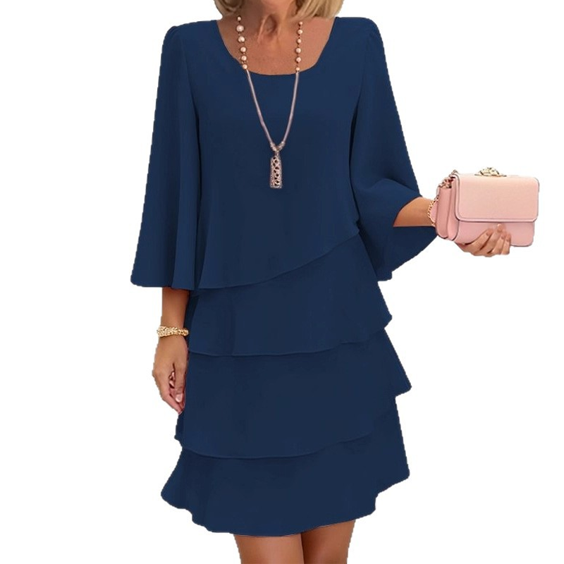 💃Women's Tiered Ruffle Dress with Flared Sleeves