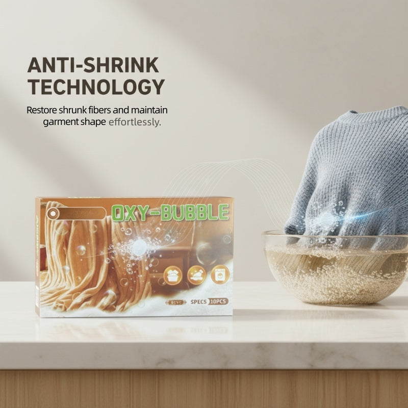 ✨Buy 1 Get 1 Free🧶 Sweater Revive Effervescent Tablets – Anti-Shrink, Restores Softness & Safe for Colors 🧺