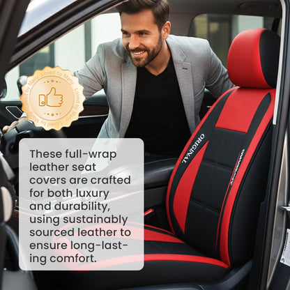 All-Season Full-Coverage Leather Car Seat Cover