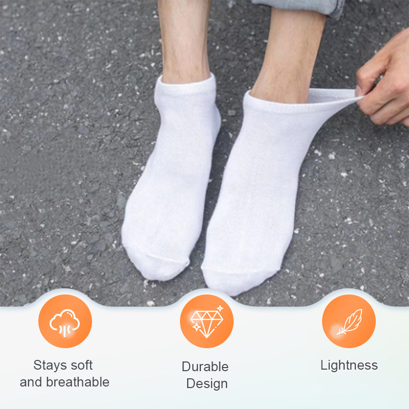 Breathable Cotton Blend Athletic Socks 