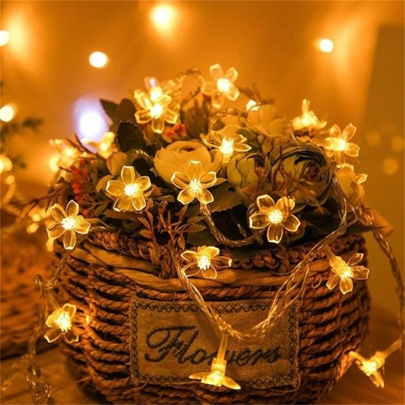 Festival Waterproof LED String Lights for Lawn and Courtyard Decor