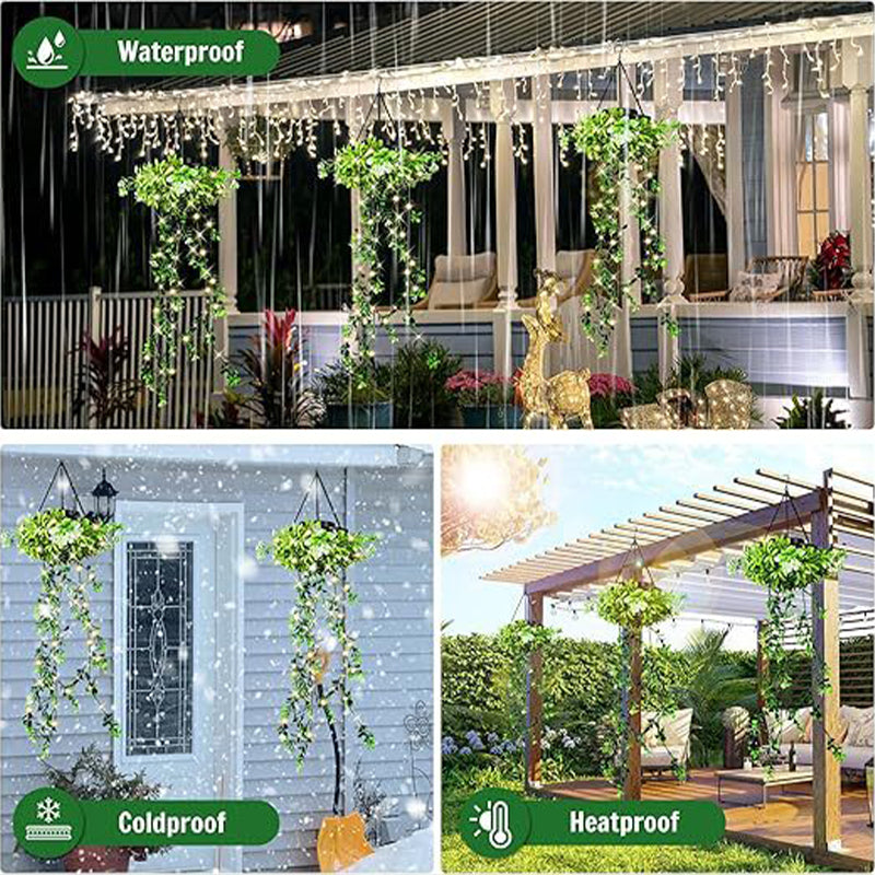 💎SOLAR-POWERED HANGING MILAN GRASS LIGHT! 💎 Lifelike Foliage, Auto On/Off & IP65 Waterproof ✨