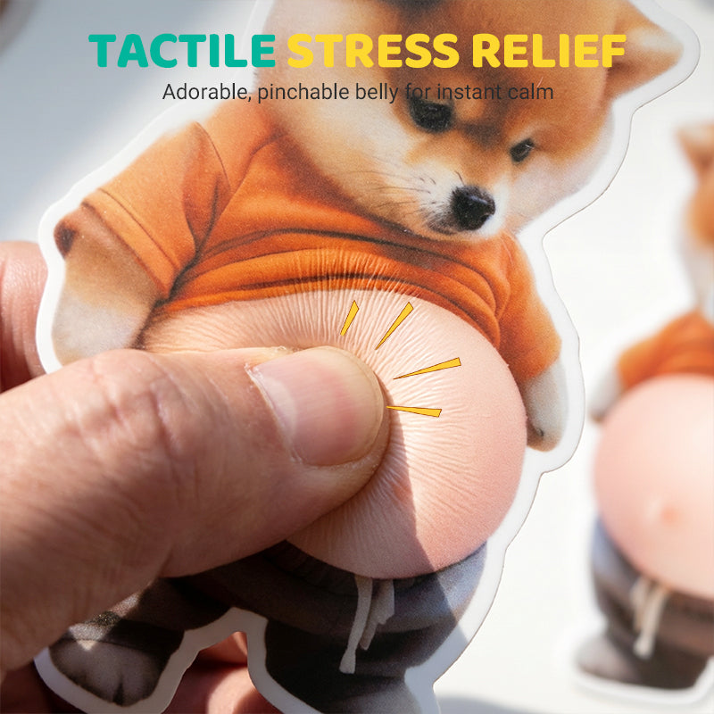💞50K+ SOLD! 🔥🔥3D Cute Shiba Inu Self-Adhesive Door Stopper & Stress Ball