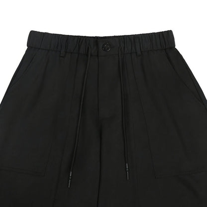 👖 Men's Plus Size Capri Pants – Wide-Leg Loose Fit, Drawstring Waist & Large Pockets ✨