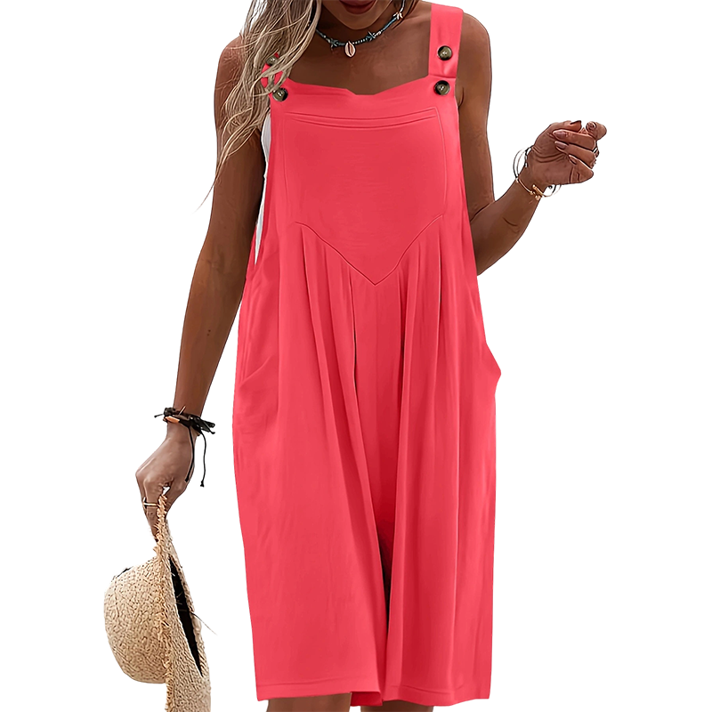 🌸 Sleeveless Wide-Leg Jumpsuit – Effortless Summer Style & Breezy Comfort ✨💃