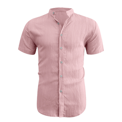 ✨New Arrival👕Men's Summer Stand Collar Short Sleeve Shirt