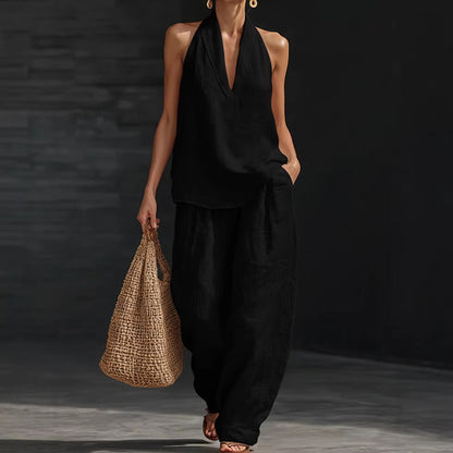 Women's Halter Neck 2-Piece Set