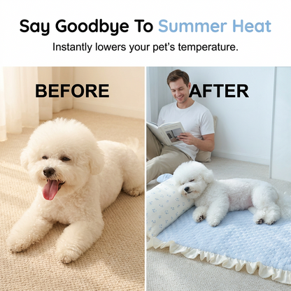 🥳SUMMER HOT SALE💞50K+ SOLD😍!Pet Cooling Mat with Pillow