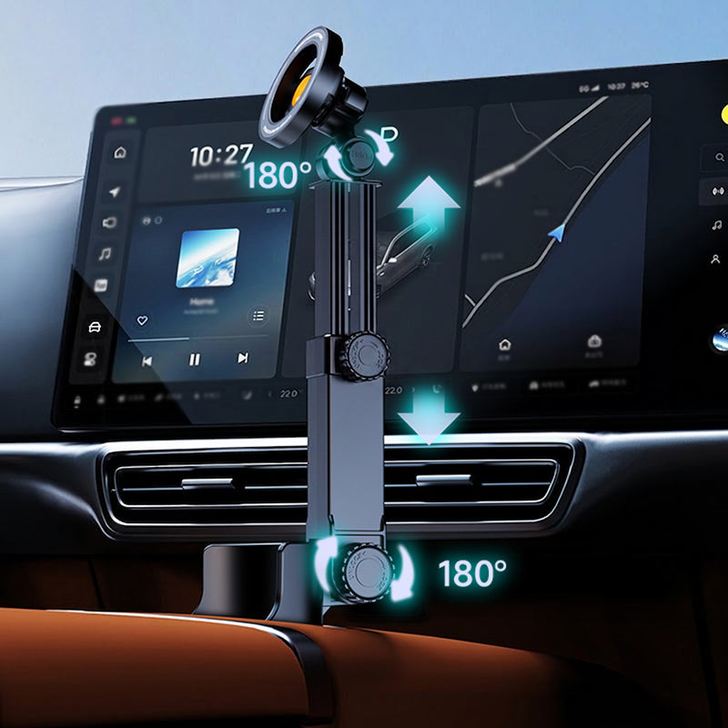 🥳🧲Car Cup Holder Phone Mount – 360° Adjustable, Strong N52 Magnet, One-Hand Operation, Fits All Phones, Stable Magnetic & Clamp Models for Safe Driving