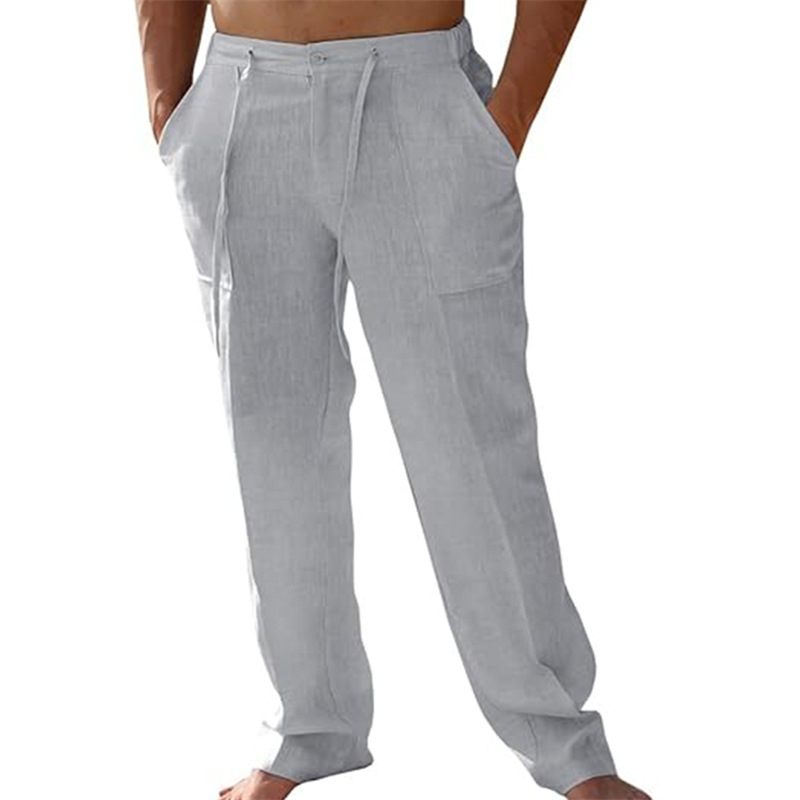 👖 Men's Casual Pants – Elastic Waist, Cotton Blend, Relaxed Fit 🍂