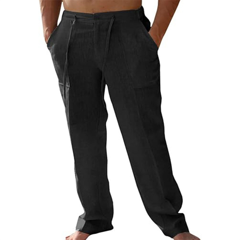 👖 Men's Casual Pants – Elastic Waist, Cotton Blend, Relaxed Fit 🍂