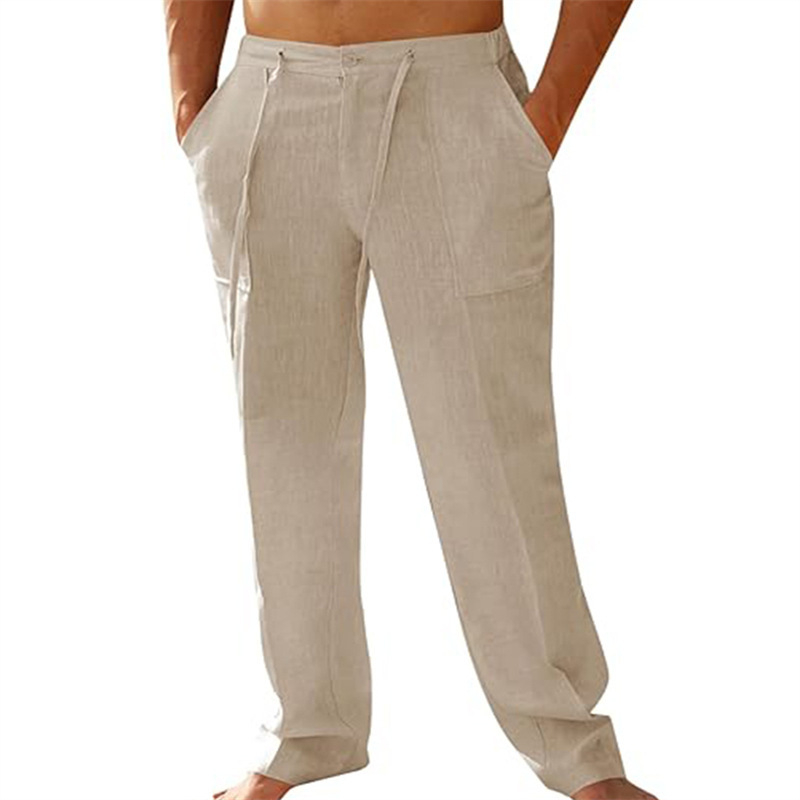 👖 Men's Casual Pants – Elastic Waist, Cotton Blend, Relaxed Fit 🍂