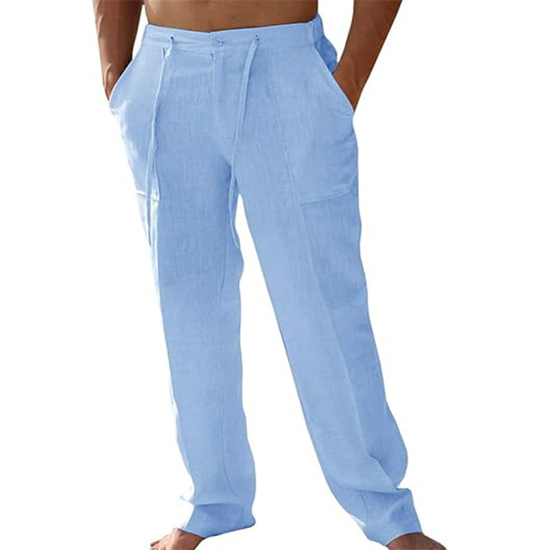 👖 Men's Casual Pants – Elastic Waist, Cotton Blend, Relaxed Fit 🍂
